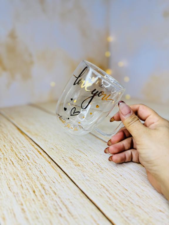 ماگ پیرکس دسته دار دوجداره فونتی کد 2899