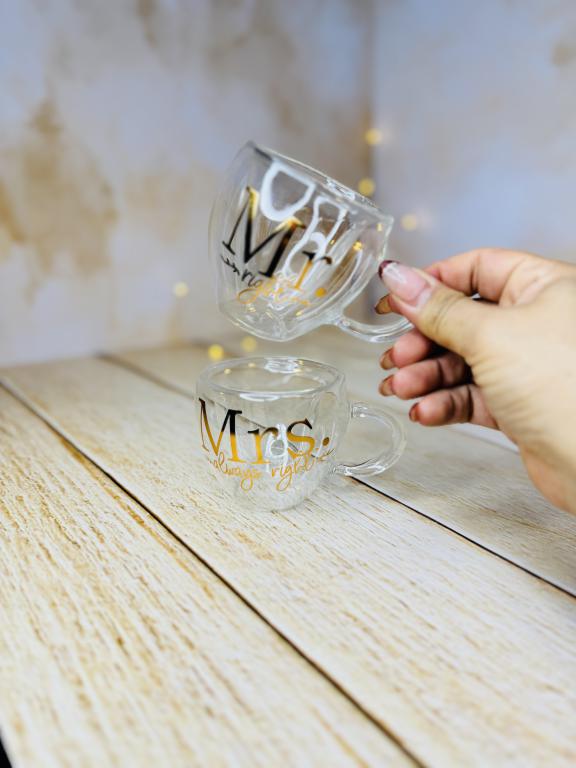 شات قهوه دوجداره پیرکس دسته دار فونتی کد 2901