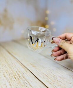 شات قهوه دوجداره پیرکس دسته دار فونتی کد 2901