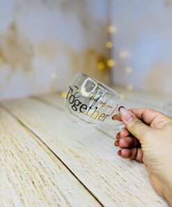 شات قهوه دوجداره پیرکس دسته دار فونتی کد 2901