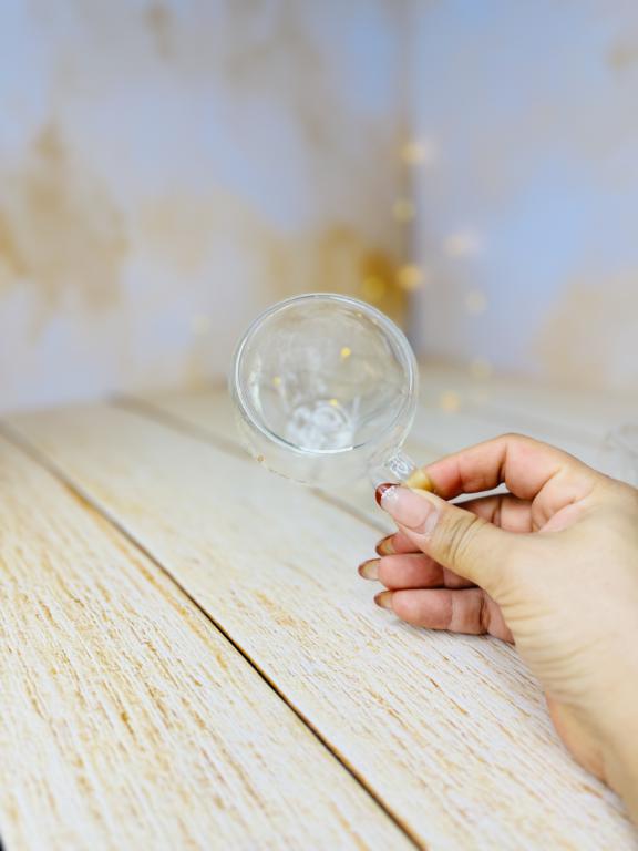 شات قهوه دوجداره پیرکس دسته دار فونتی کد 2901