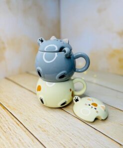 ماگ سرامیکی گربه تپل دم دراز کد 2907