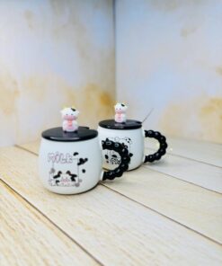 ماگ دسته مرواریدی درب عروسکی گاوی کد 2910