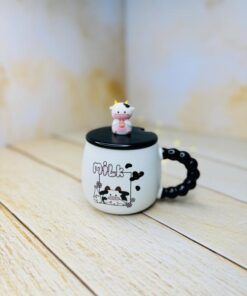 ماگ دسته مرواریدی درب عروسکی گاوی کد 2910