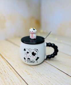 ماگ دسته مرواریدی درب عروسکی گاوی کد 2910