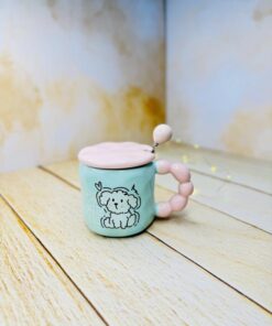 ماگ دسته توپی فانتزی پاستیلی پاپی کد 2914