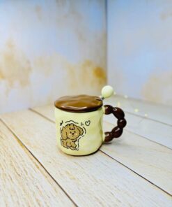 ماگ دسته توپی فانتزی پاستیلی پاپی کد 2914