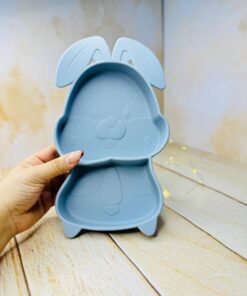 ظرف غذای کودک سیلیکونی نشکن طرح خرگوش کد 2915