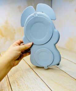 ظرف غذای کودک سیلیکونی نشکن طرح خرگوش کد 2915