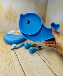 ست 5 تیکه ظرف غذای سیلیکونی فانتزی کودک کد 2885