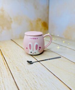 ماگ کیوت خرگوش برجسته پاپیون دار کد 2918