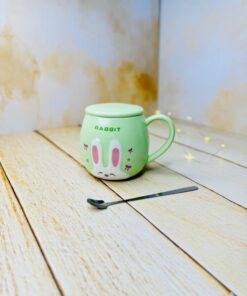 ماگ کیوت خرگوش برجسته پاپیون دار کد 2918