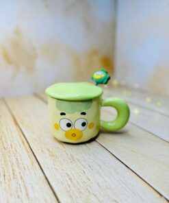 ماگ درب دار دلقک قاشق سیلیکونی کد 2909