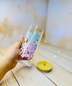 ماگ اسموتی پیرکس درب بامبو نی دار HAVE A GOOD DAY کد 2920