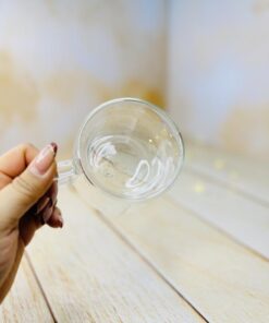 فنجان پیرکس دو جداره دسته دار COFFEE کد 2921