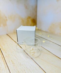 فنجان پیرکس دو جداره دسته دار COFFEE کد 2921