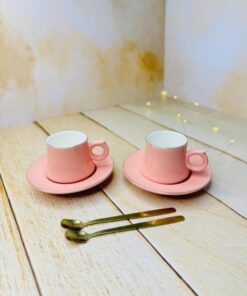 ست شات دو عددی قهوه خوری کادویی صورتی کد 2922