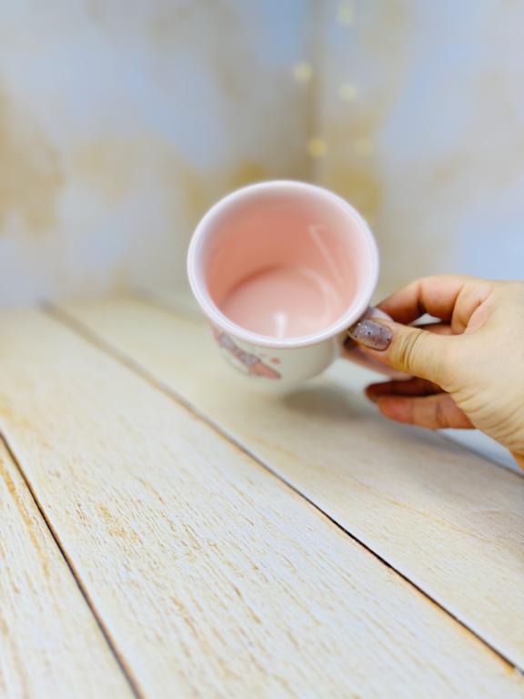 ماگ فانتزی اورجینال طرح ملودی دسته قلبی کد 2928