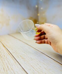 شات قهوه پیرکس ساده دسته رنگی بزرگ کد 2937