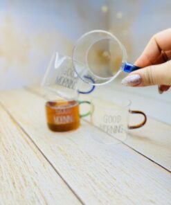 شات اسپرسو پیرکس GOOD MORNING دسته رنگی بزرگ کد 2938