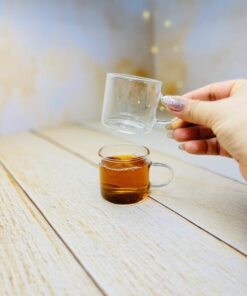 شات قهوه پیرکس کوچک دسته دار ساده کد 2941