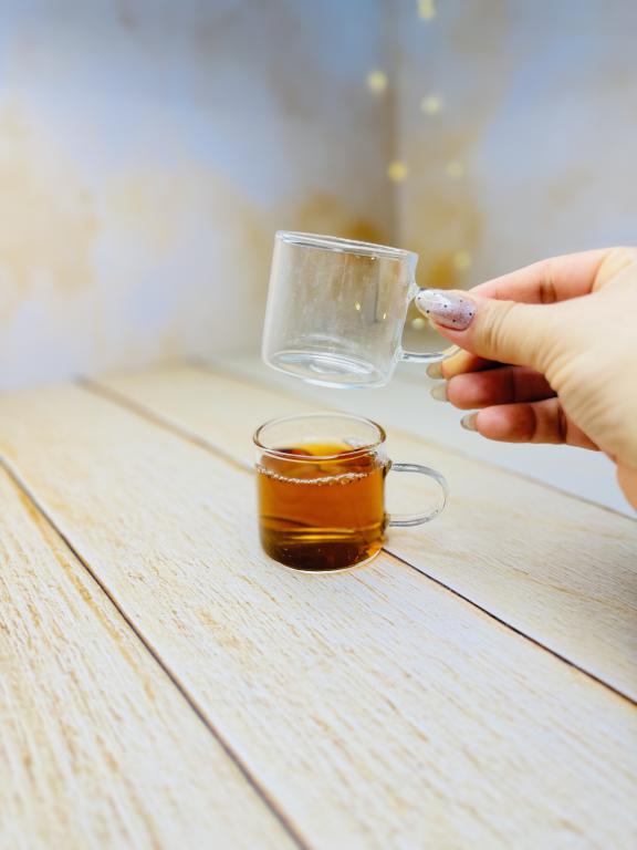 شات قهوه پیرکس کوچک دسته دار ساده کد 2941