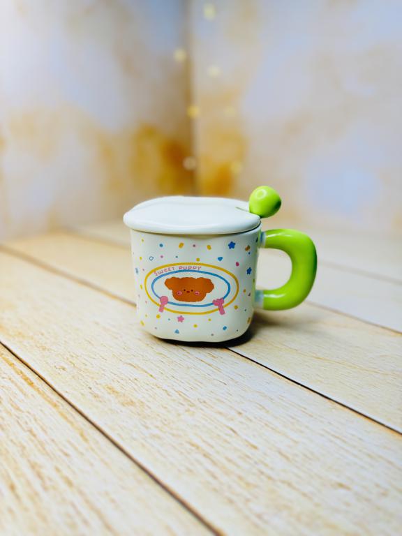 ماگ فانتزی سرامیکی مربعی SWEET طرح مینیمال کد 2945