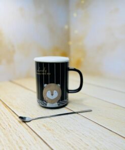 ماگ سرامیکی طرح خطی سه بعدی حیوانات جنگل کد 2947