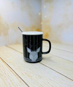 ماگ سرامیکی طرح خطی سه بعدی حیوانات جنگل کد 2947