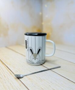 ماگ سرامیکی طرح خطی سه بعدی حیوانات جنگل کد 2947