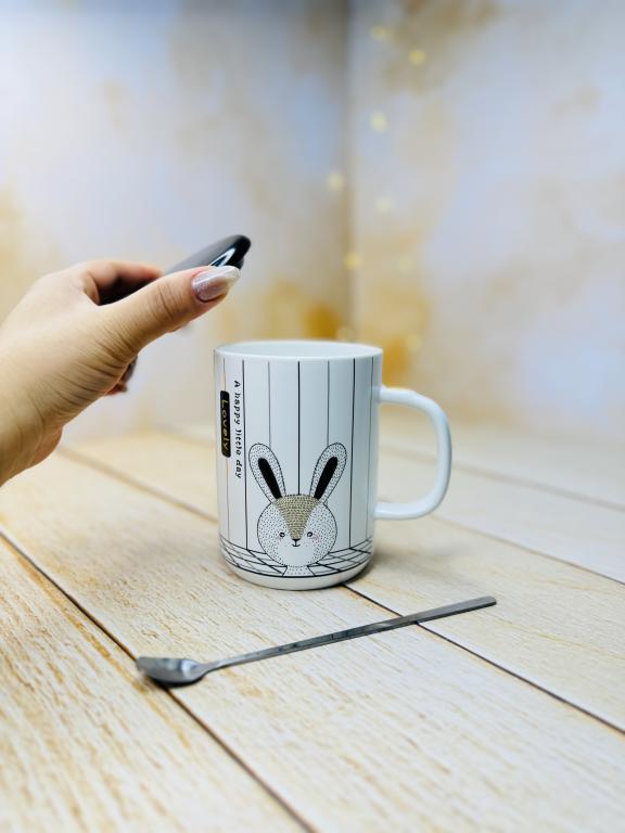 ماگ سرامیکی طرح خطی سه بعدی حیوانات جنگل کد 2947