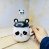 ماگ فانتزی پاندا کیوت درب گوش دار نی دار کد 2952