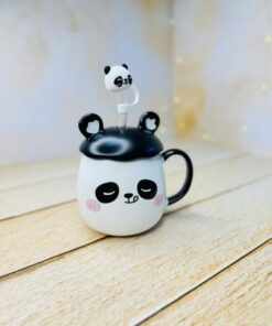 ماگ فانتزی پاندا کیوت درب گوش دار نی دار کد 2952