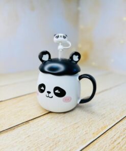 ماگ فانتزی پاندا کیوت درب گوش دار نی دار کد 2952