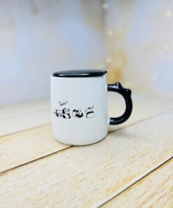 ماگ درب سرامیکی طرح پاندا خسته کد 2955