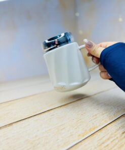 ماگ در پیچی سرامیکی بدنه موج دار FASHION کد 2957