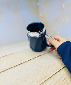 ماگ در پیچی سرامیکی بدنه موج دار FASHION کد 2957