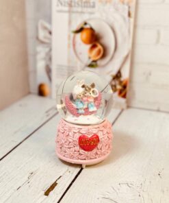 گوی موزیکال فانتزی پمپی طرح دختر و پسر LOVEکد 2976