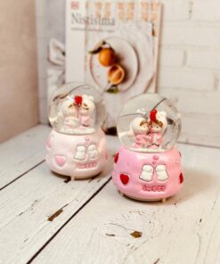 گوی فانتزی پمپی موزیکال طرح قلبی SWEET کد2982