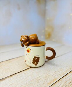 ماگ فانتزی خرس قهوه ای تنبل کد 2962