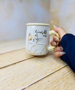 ماگ فانتزی سرامیکی گربه درشت کد 2965