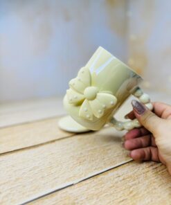 ماگ سرامیکی هولوگرامی دسته توپی پاپیون دار کد 2967