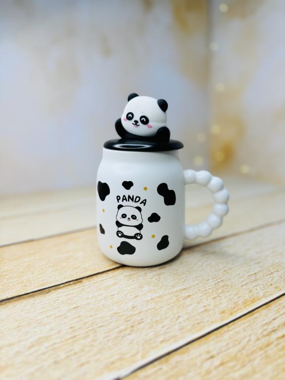 ماگ دسته توپی طرح پاندا در برجسته عروسکی کد 2968