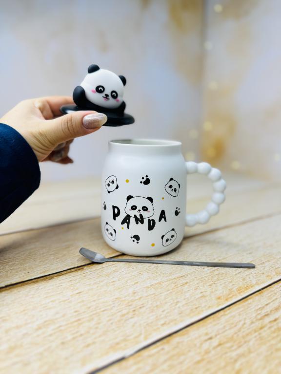 ماگ دسته توپی طرح پاندا در برجسته عروسکی کد 2968