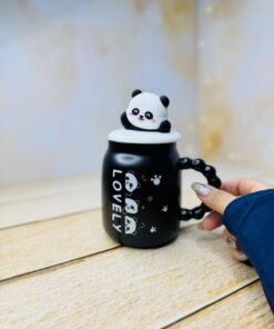 ماگ دسته توپی طرح پاندا در برجسته عروسکی کد 2968