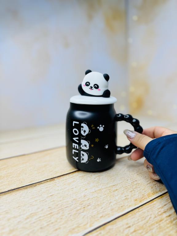 ماگ دسته توپی طرح پاندا در برجسته عروسکی کد 2968