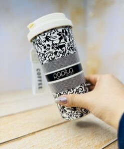 تراول ماگ دوحالته طرح گل دار PAPITA کد 2969