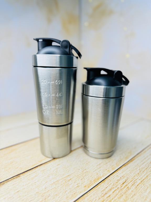 شیکر استیل باشگاهی دوتیکه 600 میل مندرج کد 2972