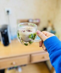 ماگ (لیوان دوجداره) پیرکس گل دار کد 2817