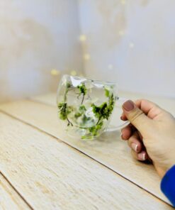 ماگ (لیوان دوجداره) پیرکس گل دار کد 2817